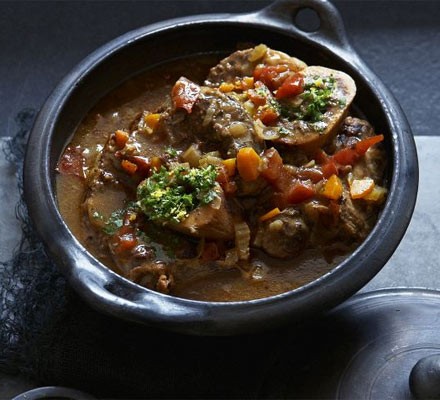 Beef shin osso bucco with gremolata