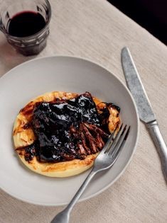 Beef short rib and barbecue sauce