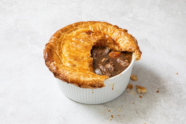 Beef short rib, daikon and miso pot pie