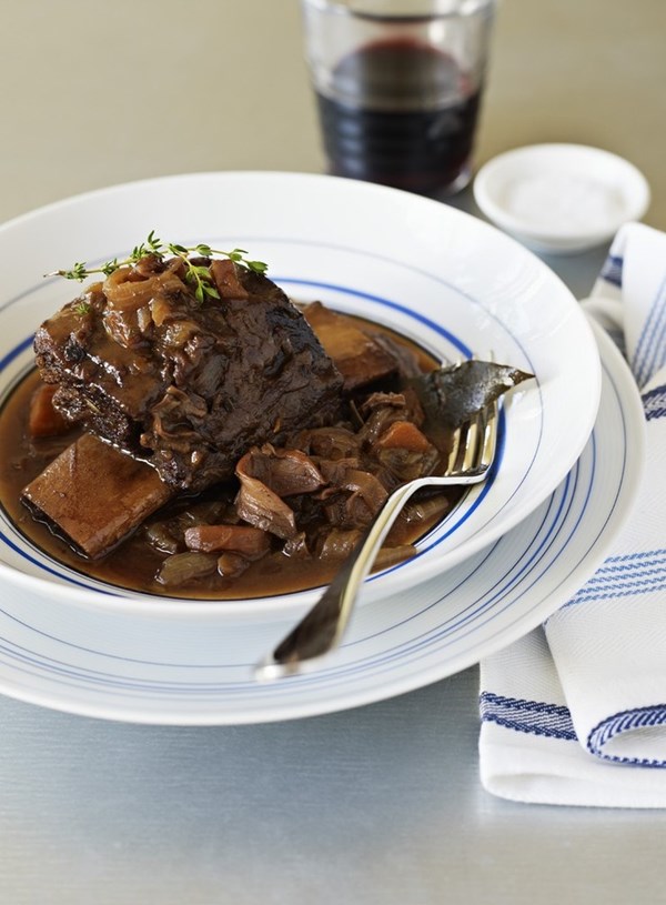 Beef short ribs with porcini mushrooms