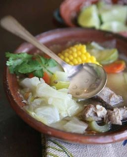 Beef soup (Caldo de res)