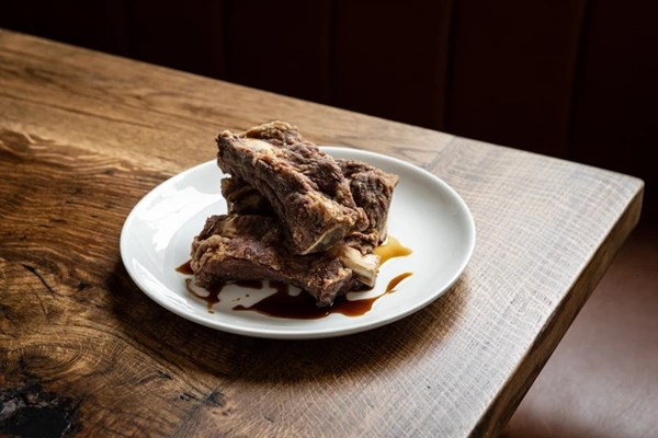 Beef spare ribs, aged malt vinegar