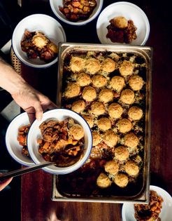 Beef stew and dumplings
