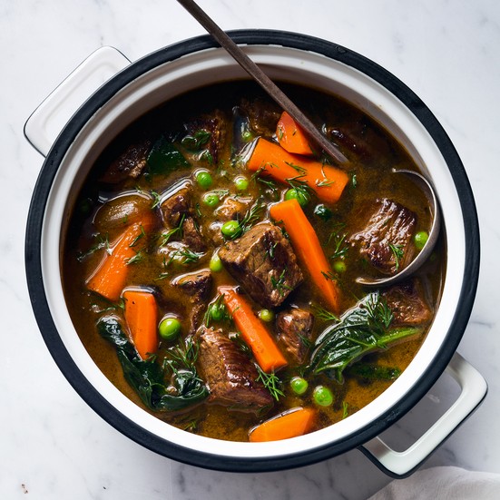 Beef stew with dill