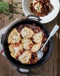Beef stew with dumplings