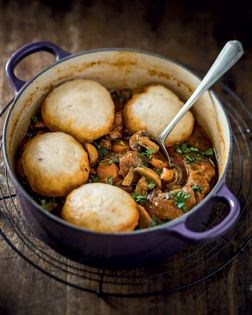 Beef stew with dumplings