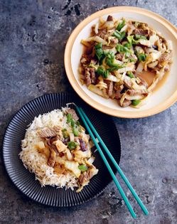 Beef stir-fry (Beef shaptak)