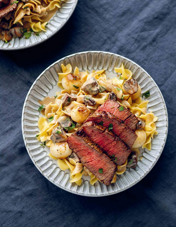 Beef stroganoff