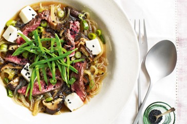 Beef sukiyaki salad