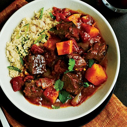 Beef tagine with butternut squash 