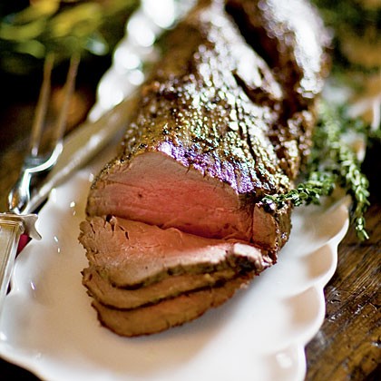 Beef tenderloin with Port-beach plum reduction