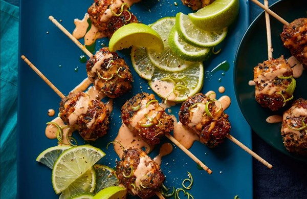 Beef teriyaki skewers