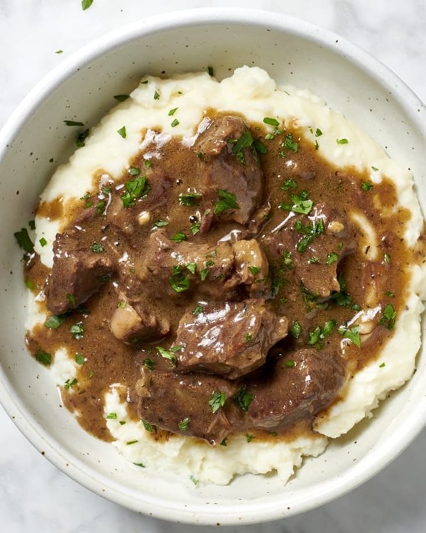 Beef tips and gravy