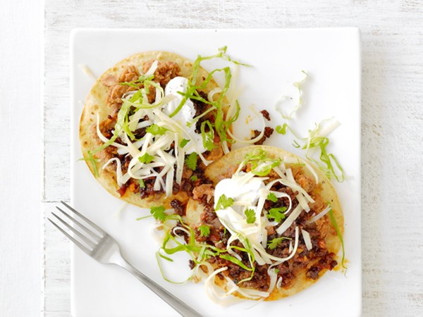 Beef tostadas