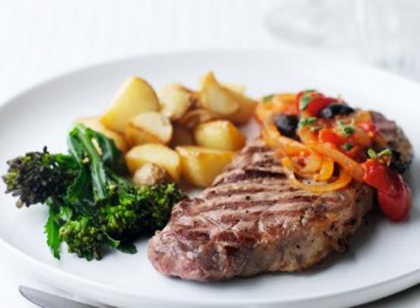 Beef with olives