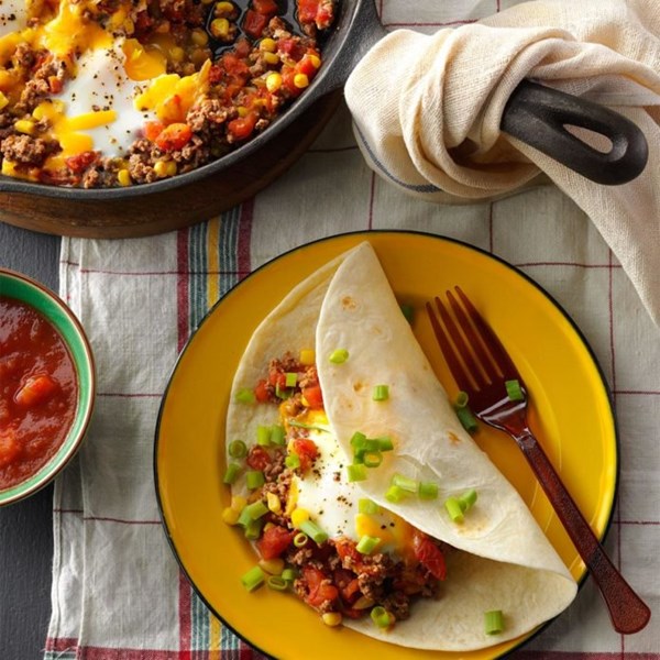 Beefy huevos rancheros 