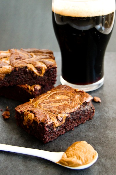 'Beer & nut' brownies