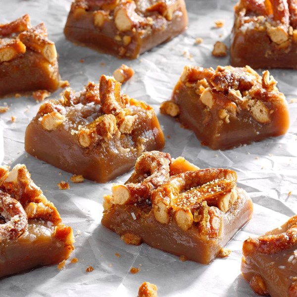 Beer & pretzel caramels