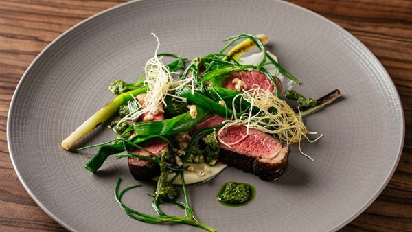 Beer and barley glazed picanha steak