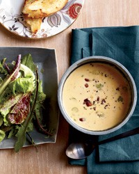 Beer-and-cheddar soup