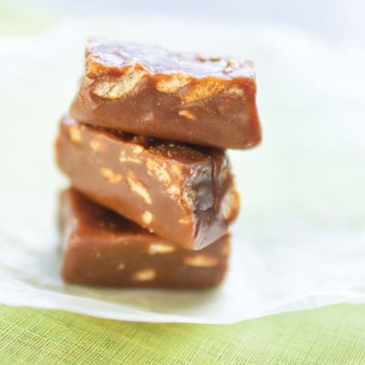 Beer and pretzel caramels