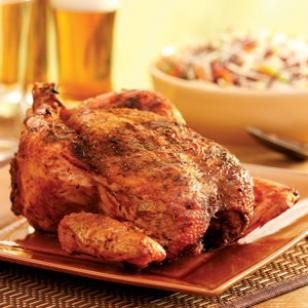 Beer-barbecued chicken