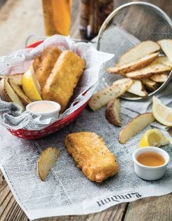 Beer-battered faux fish & chips