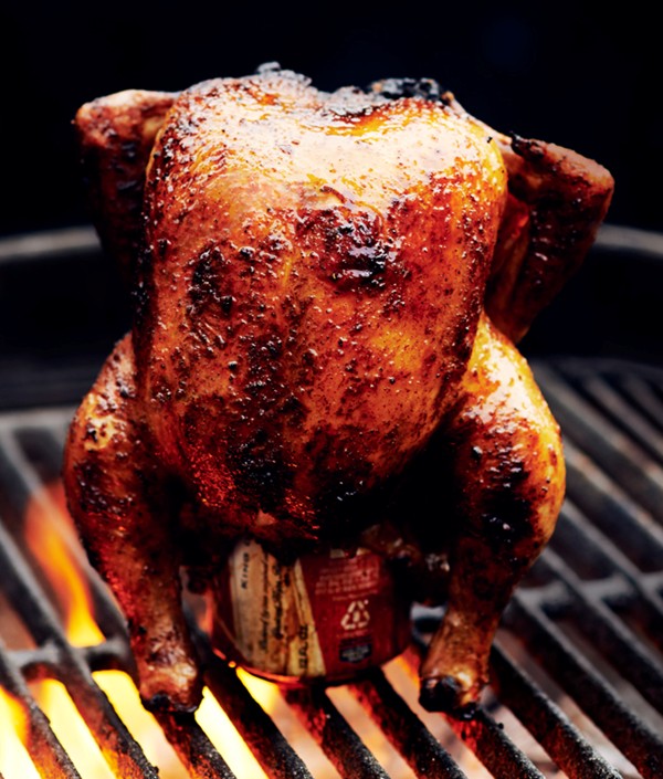 Beer-can chicken