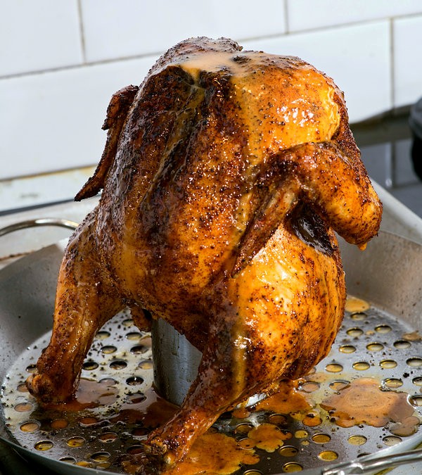 Beer-can chicken