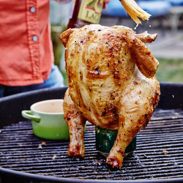 Beer can chicken