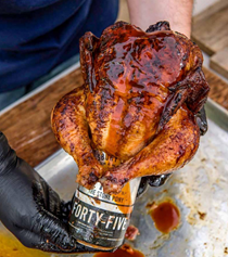 Beer can chicken