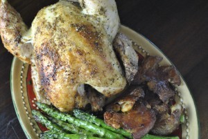 Beer can chicken