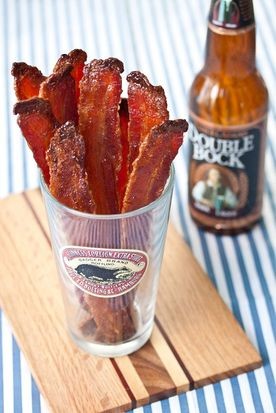 Beer-candied bacon