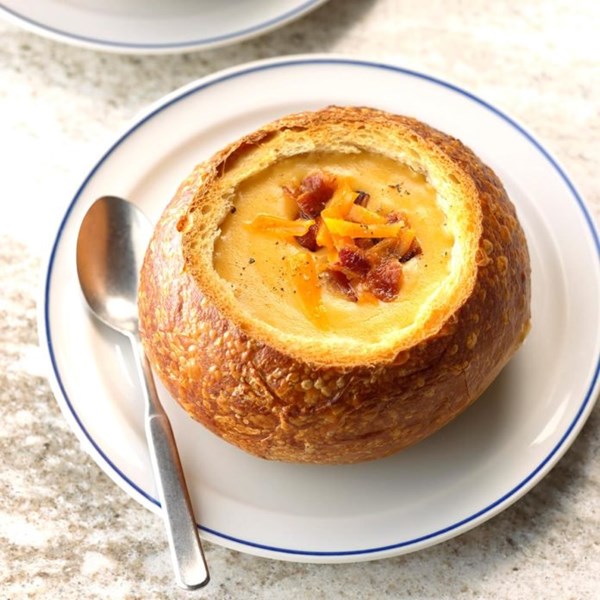 Beer-cheese velvet soup
