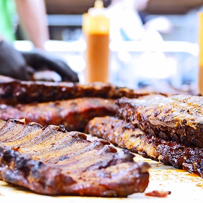 Beer-marinated rump steaks