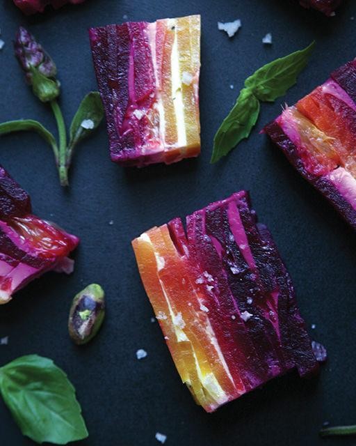 Beet & goat cheese parfait