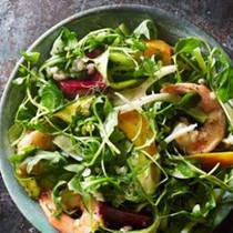 Beet & shrimp winter salad