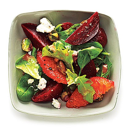 Beet and blood orange salad