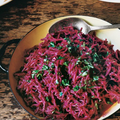 Beet and cabbage salads