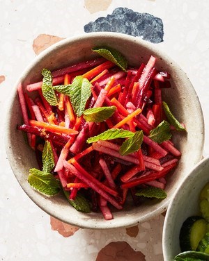 Beet-and-carrot juice salad