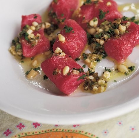 Beet gnocchi