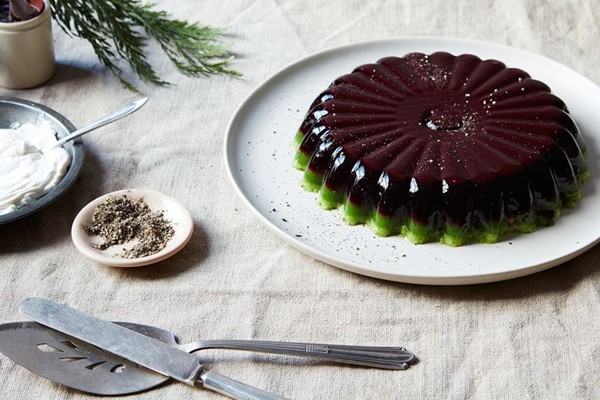 Beet herb salad (in Jello form)