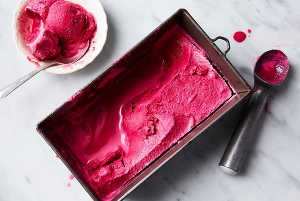 Beet ice cream
