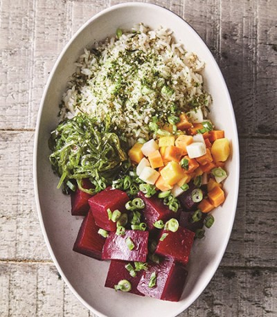 Beet "poke" bowl