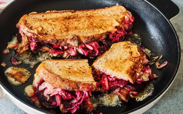 Beet Reuben sandwiches