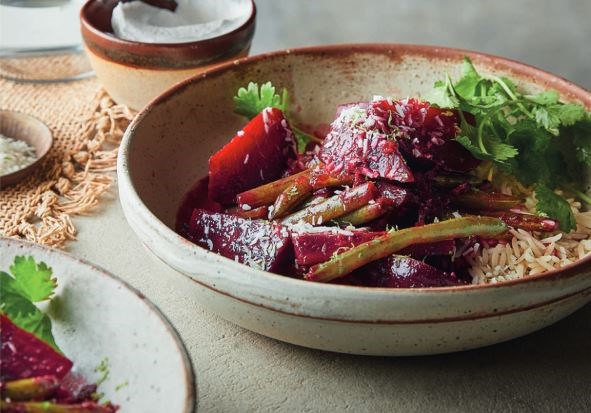 Beetroot & coconut curry