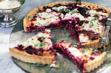 Beetroot & goat's cheese tart