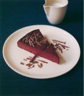 Beetroot and chocolate mousse cake