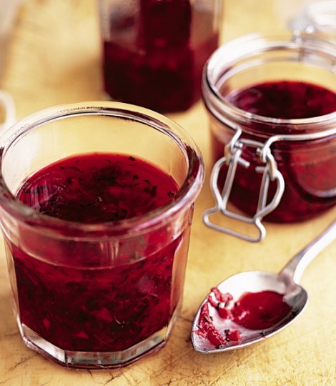 Beetroot and mint jelly