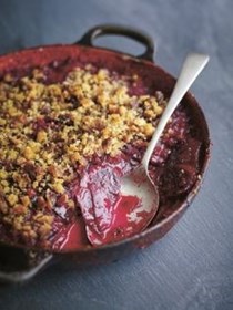 Beetroot and pink peppercorn gratin